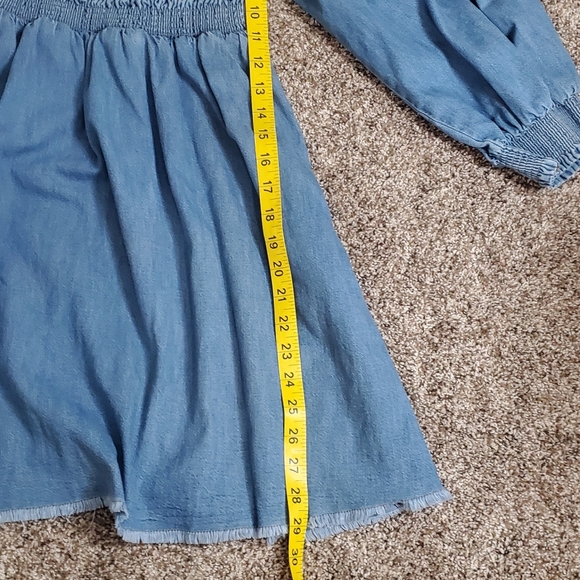 Free People Blue Smocked Tiered Sundress - Picture 4 of 9